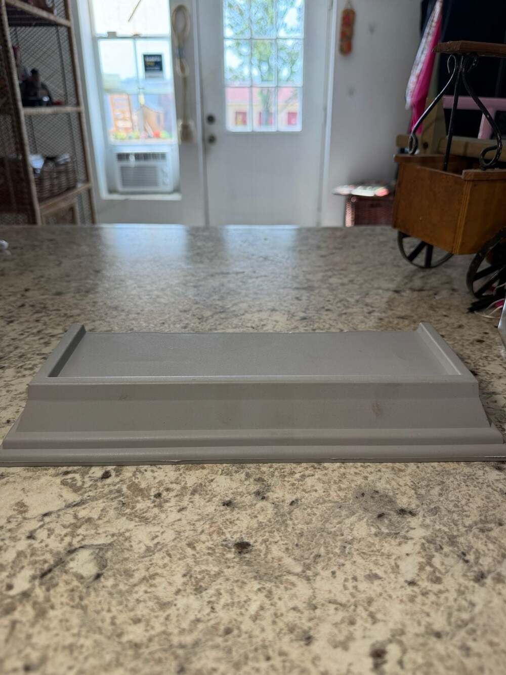 Wall Shelf Floating Ledge Gray Decorative Molding